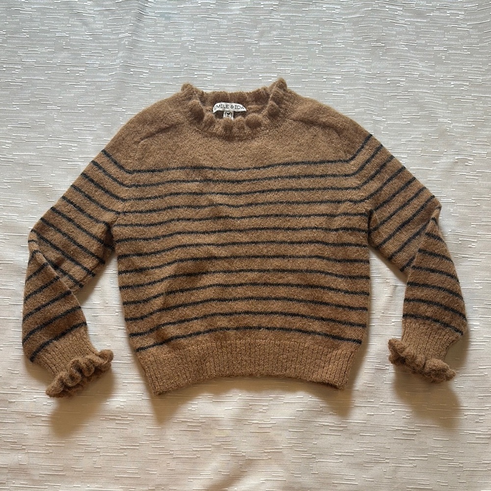 Emile et Ida Brown and Black Striped Sweater